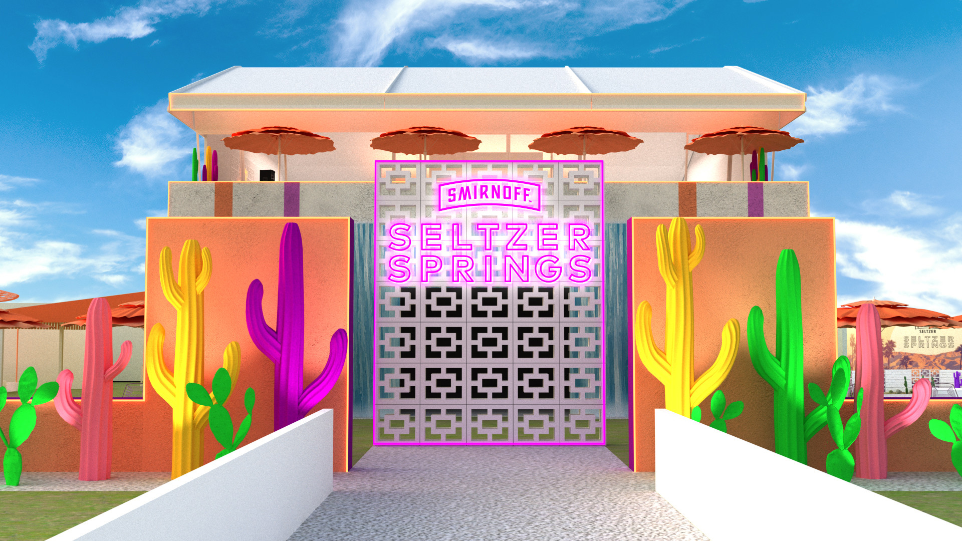 Smirnoff Seltzer Springs is bring Palm Springs to Byron Bay for Splendour in the Grass this weekend!